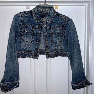 WetSeal cropped denim jacket - Large